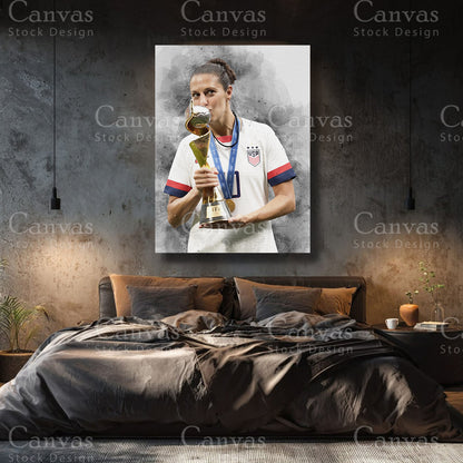 Carli Lloyd Premium Soccer Canvas Wall Art
