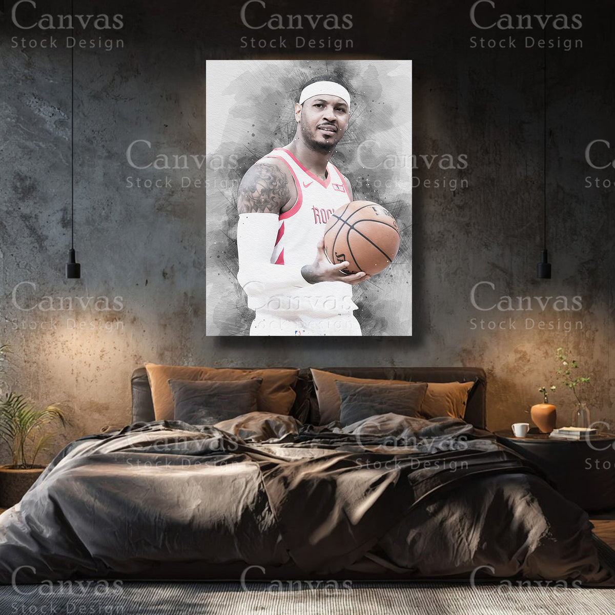 Luxury Carmelo Anthony canvas wall art