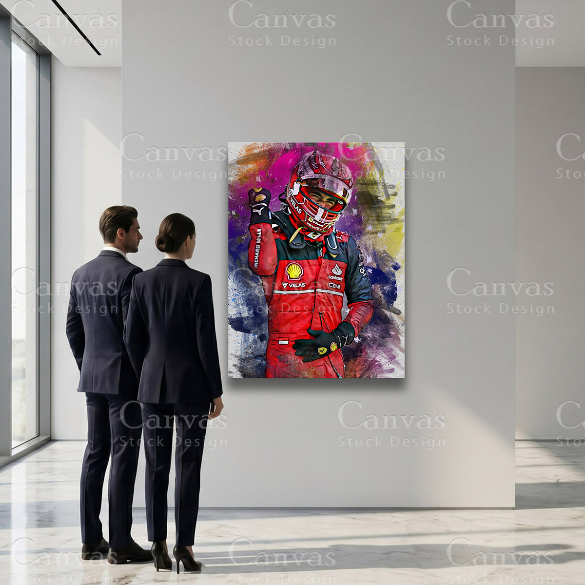 Charles Leclerc Formula 1 sports wall decor