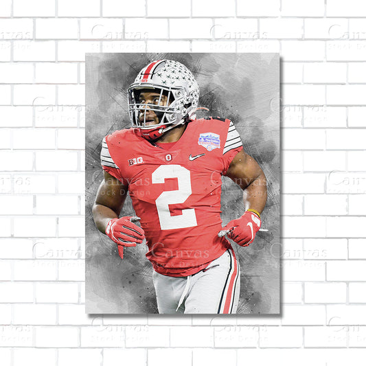 Chase Young Canvas Wall Art – NFL Washington Commanders Poster