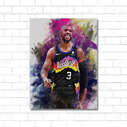 Chris Paul Canvas Wall Art