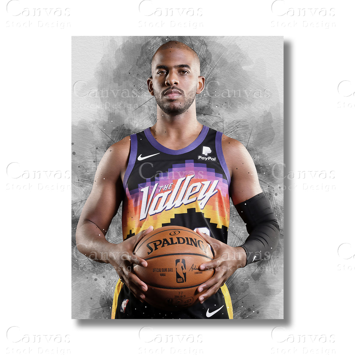 Chris Paul canvas wall art
