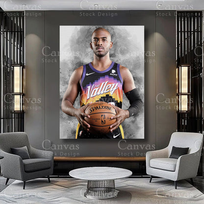 Chris Paul premium sports wall art