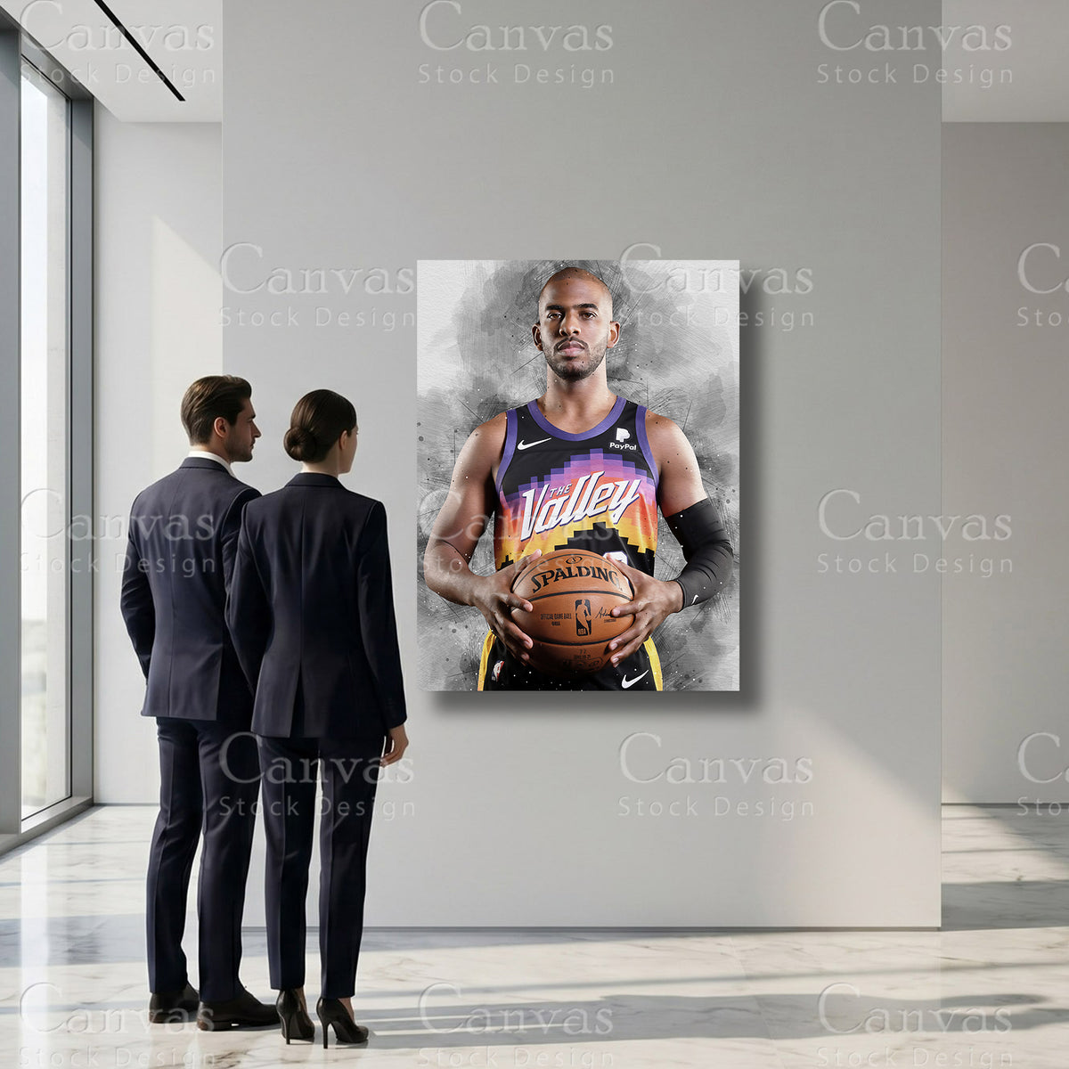 Chris Paul basketball wall decor