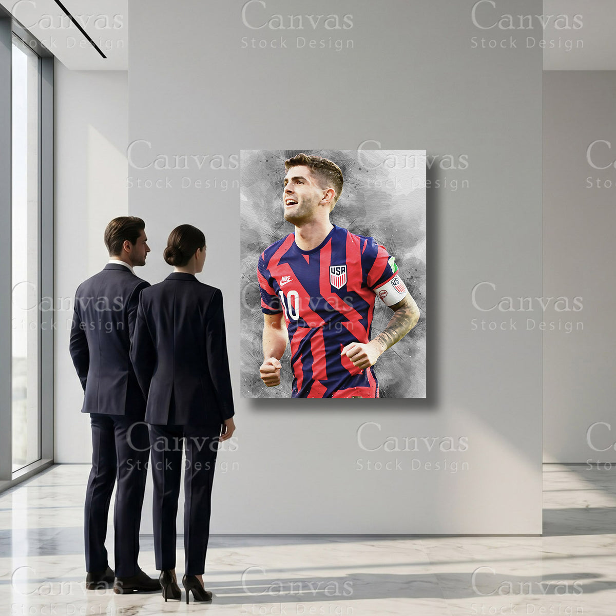 Christian Pulisic Football Sports Wall Art