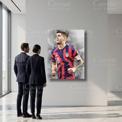 Christian Pulisic Football Sports Wall Art