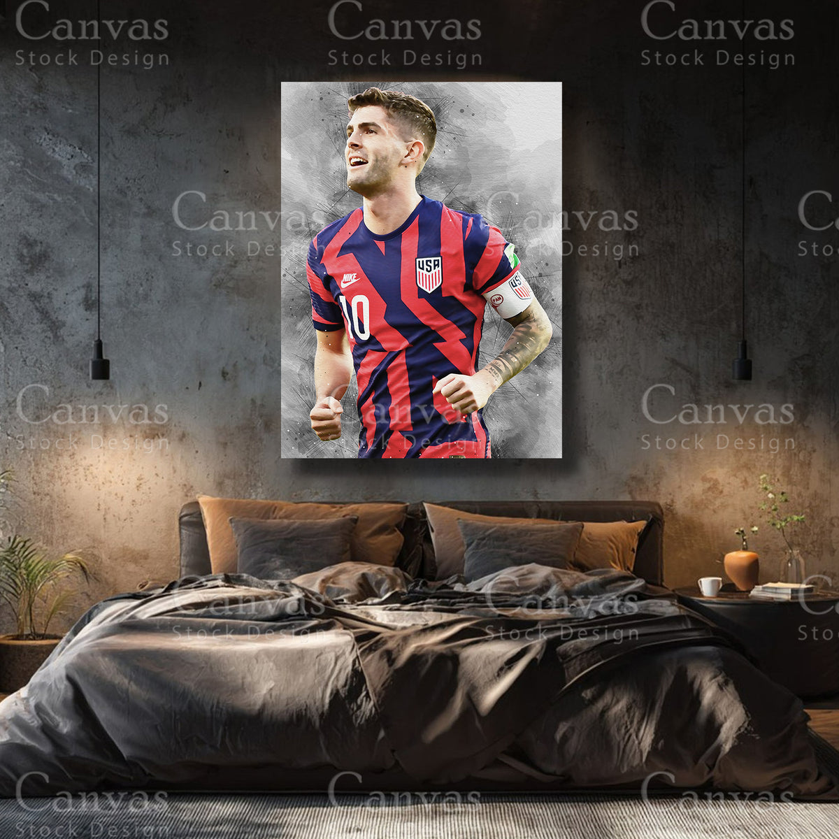 Christian Pulisic Premium Football Wall Art