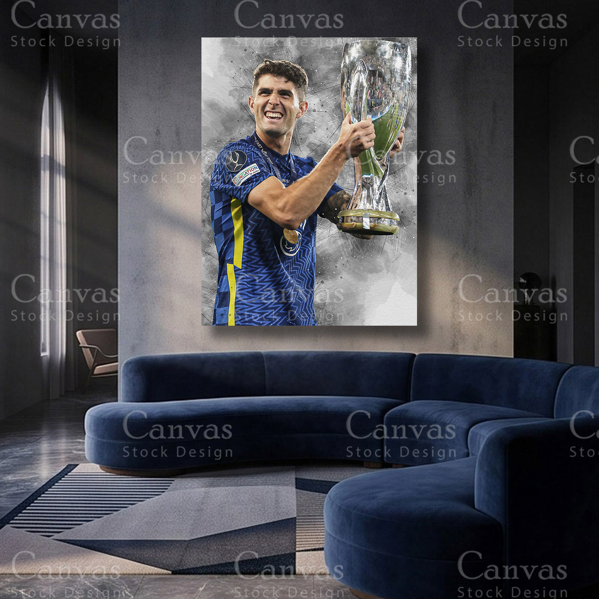 Christian Pulisic Soccer Canvas Artwork