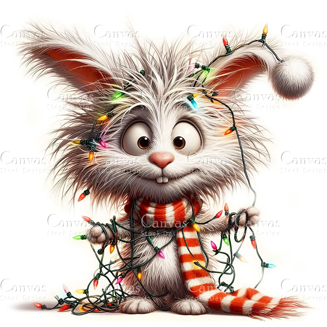 Bunny, Watercolor, Jpgs, Bundle, Junk Journal, Christmas, Christmas Clipart, Digital Download