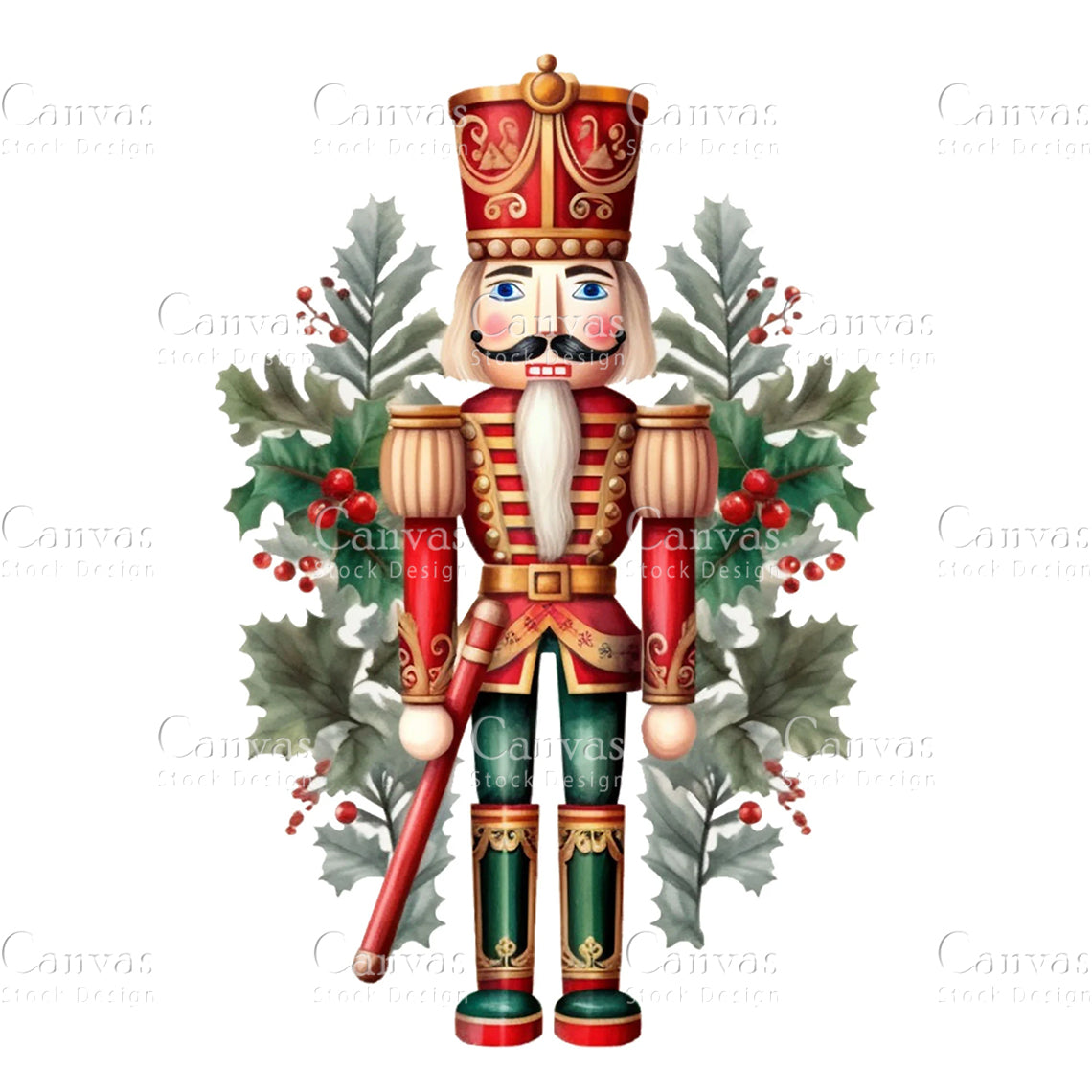 Christmas Nutcracker, Watercolor, Jpgs, Bundle, Junk Journal, Christmas, Christmas Clipart, Digital Download