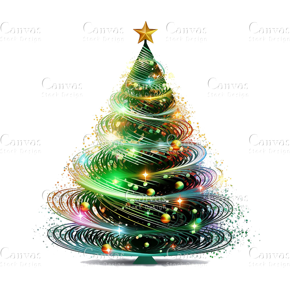 8 Christmas Tree, High Quality Jpgs, Digital Download Card Making, Mixed Media, Digital Download