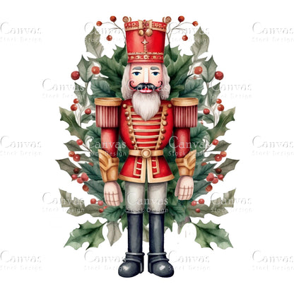 Christmas Nutcracker, Watercolor, Jpgs, Bundle, Junk Journal, Christmas, Christmas Clipart, Digital Download