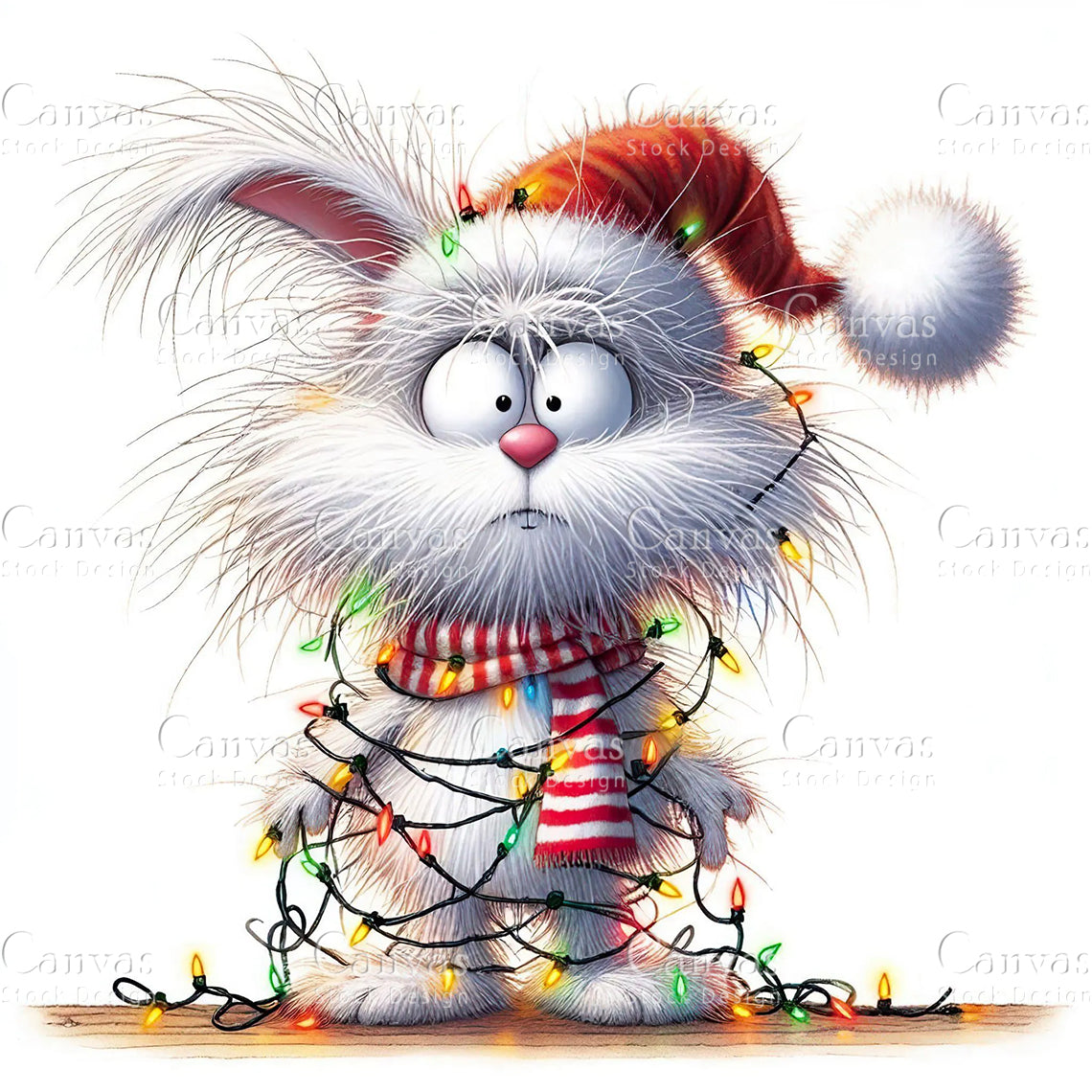 Bunny, Watercolor, Jpgs, Bundle, Junk Journal, Christmas, Christmas Clipart, Digital Download