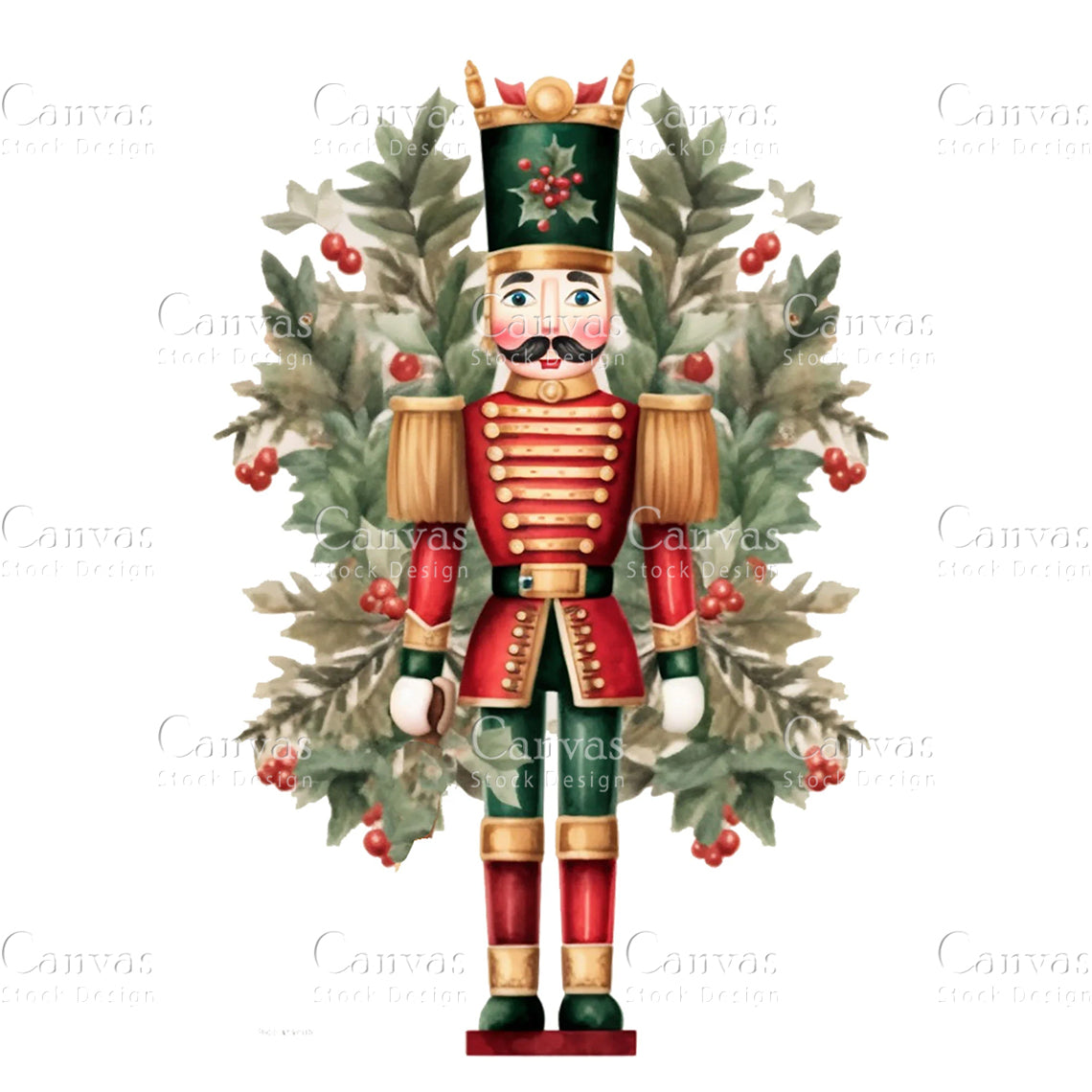 Christmas Nutcracker, Watercolor, Jpgs, Bundle, Junk Journal, Christmas, Christmas Clipart, Digital Download