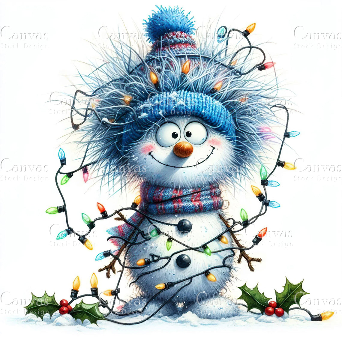 Snowman, Watercolor, Jpgs, Bundle, Junk Journal, Christmas, Christmas Clipart, Digital Download