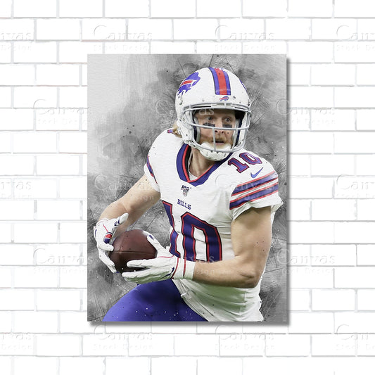 Cole Beasley Canvas Wall Art – NFL Football Poster