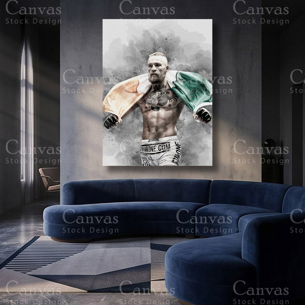 Conor McGregor MMA canvas artwork for luxury interiors
