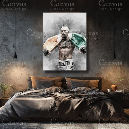 Conor McGregor luxury MMA canvas wall art