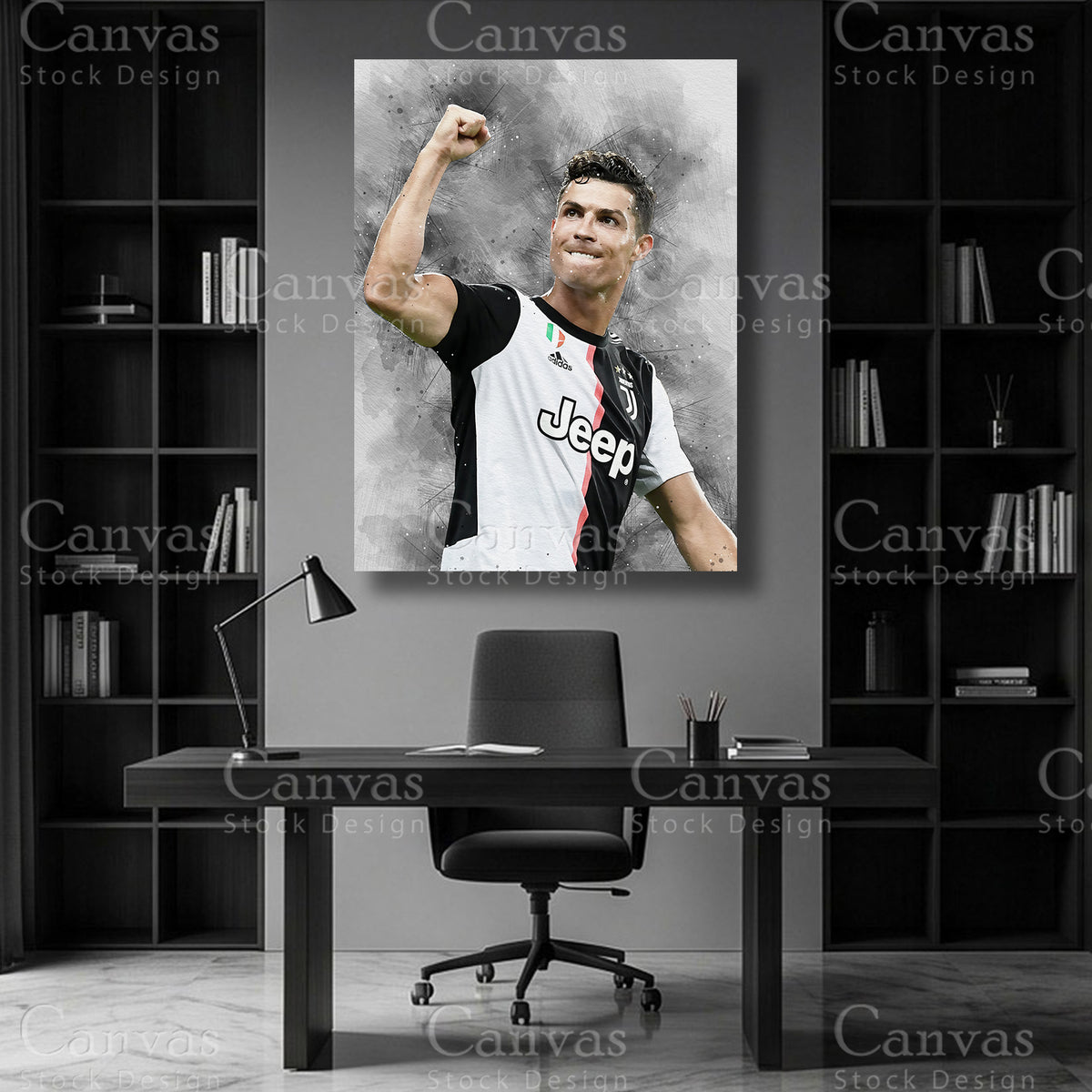 Cristiano Ronaldo Soccer Canvas Wall Art