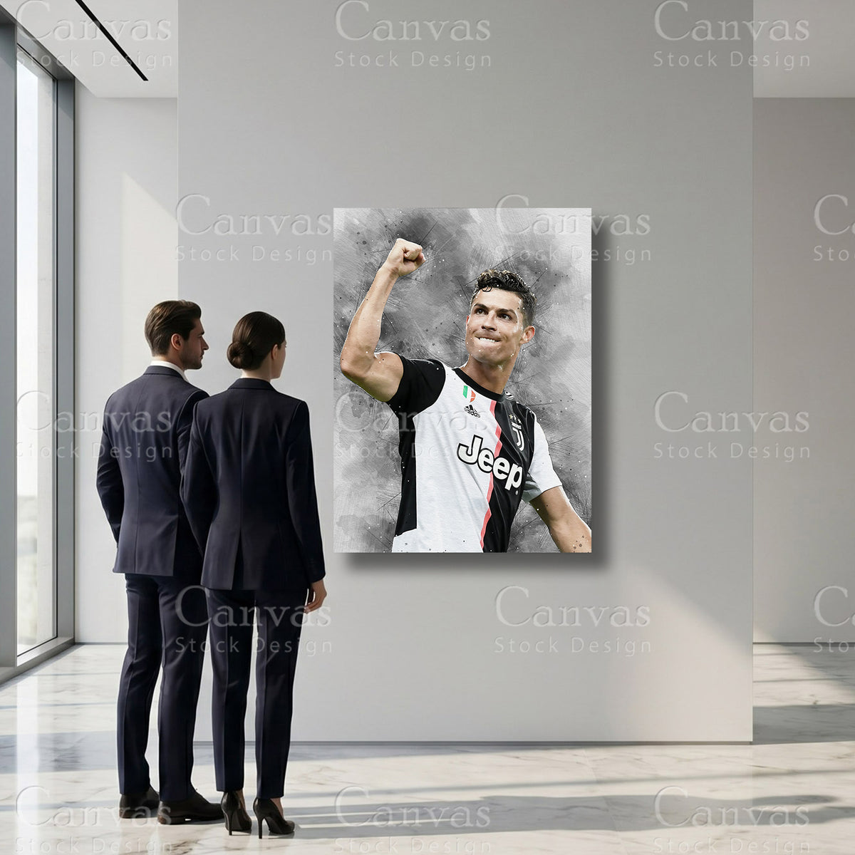 Cristiano Ronaldo Football Sports Artwork
