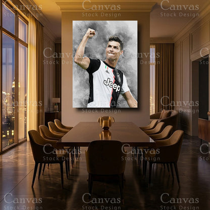 Cristiano Ronaldo Luxury Football Wall Art