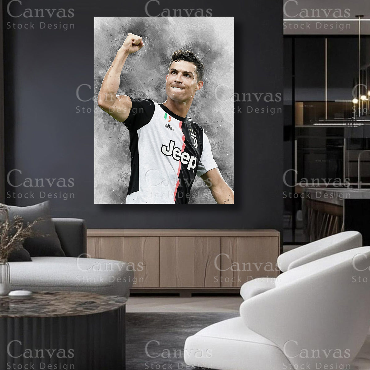 Cristiano Ronaldo Canvas Art for Refined Interiors
