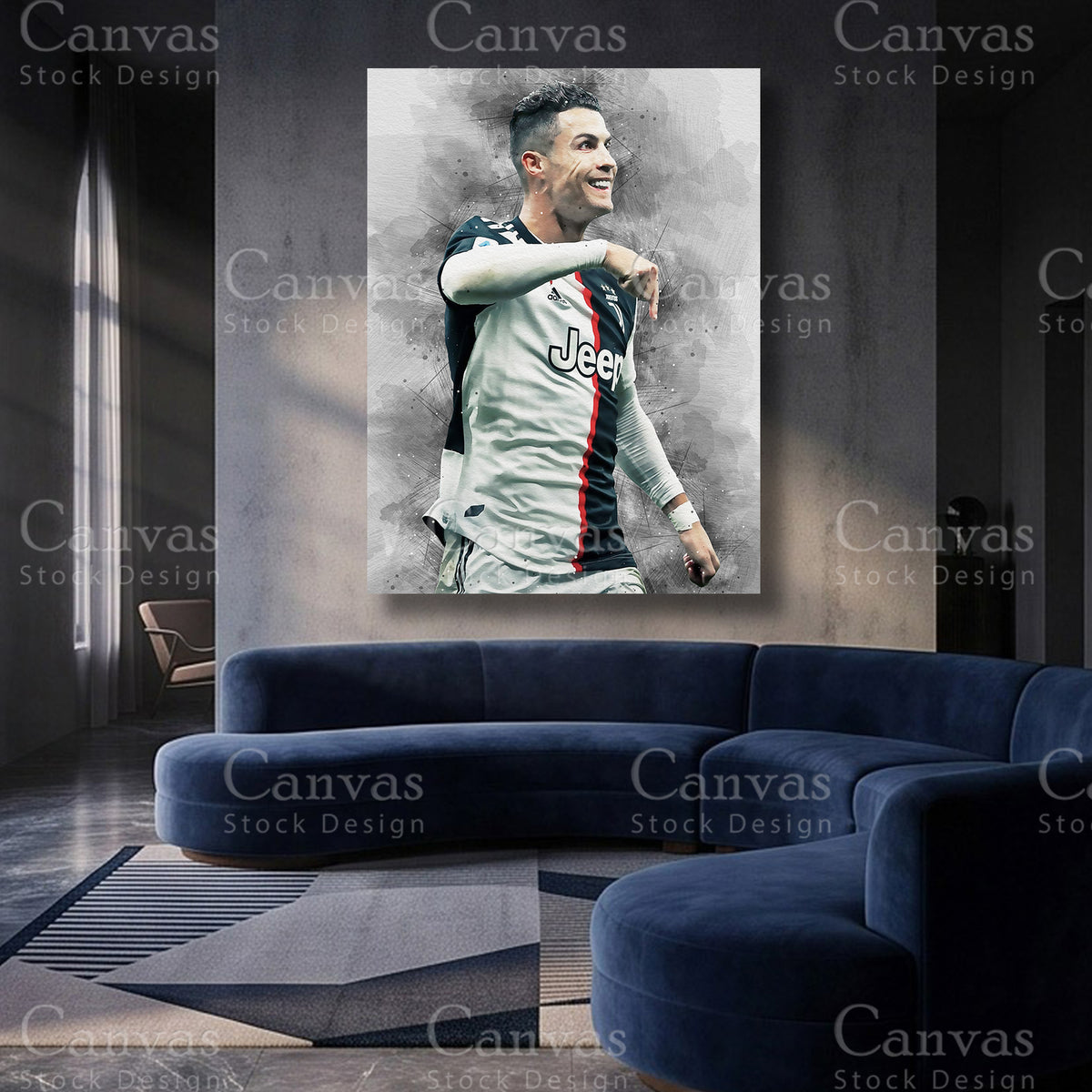 Cristiano Ronaldo Soccer Canvas Artwork