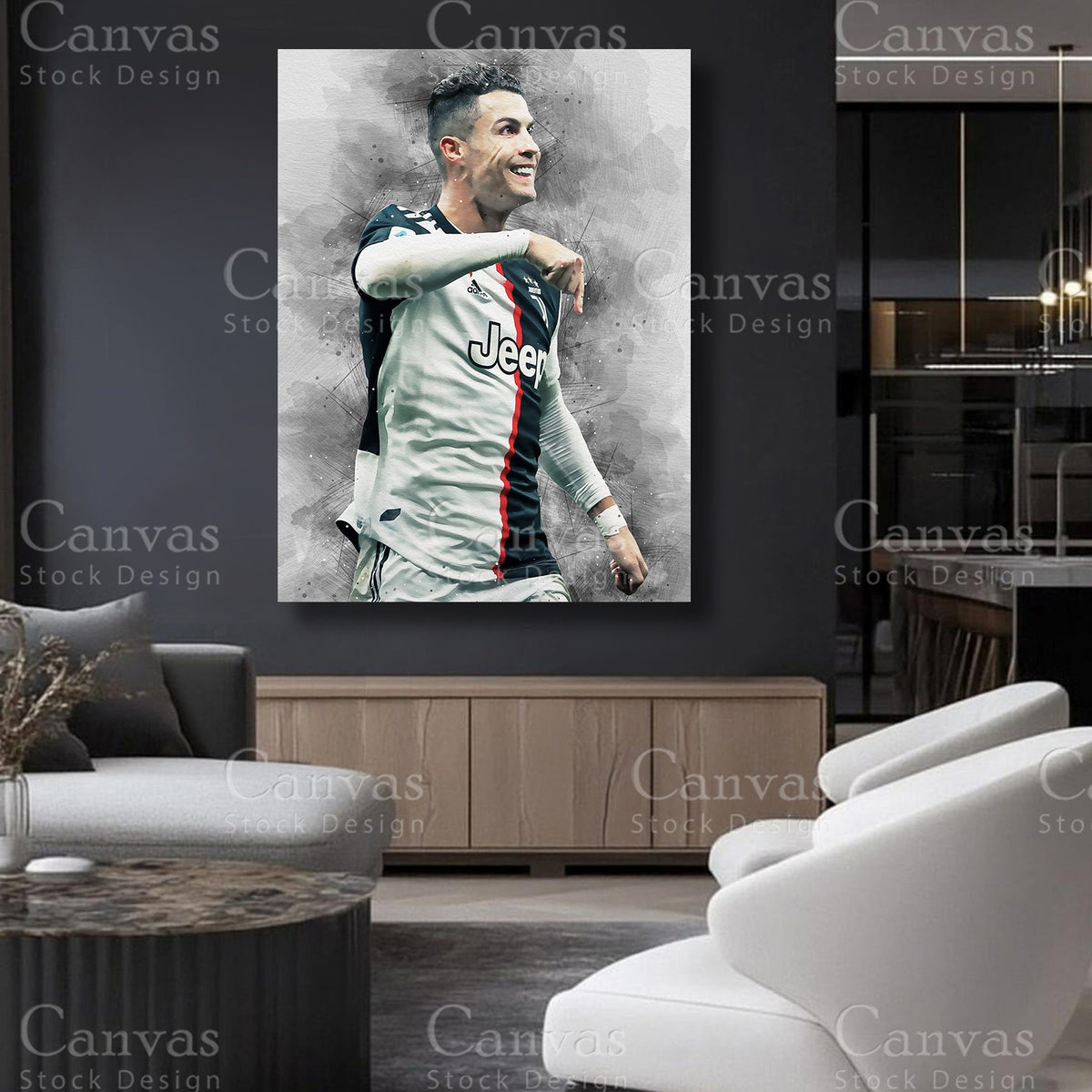 Cristiano Ronaldo Canvas Artwork for Refined Interiors
