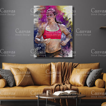 Camille Leblanc Bazinet Canvas Frame, Kids Wall Decor, Crossfit Fan, Man Cave Gift for Him - Her, Sports Canvas Wall Art