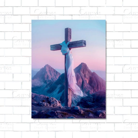 Cross of Jesus – Christian canvas wall art symbolizing faith, hope, and divine sacrifice
