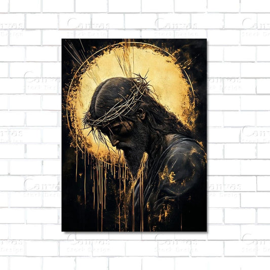 Crown of Thorns – Christian canvas wall art symbolizing sacrifice and divine love