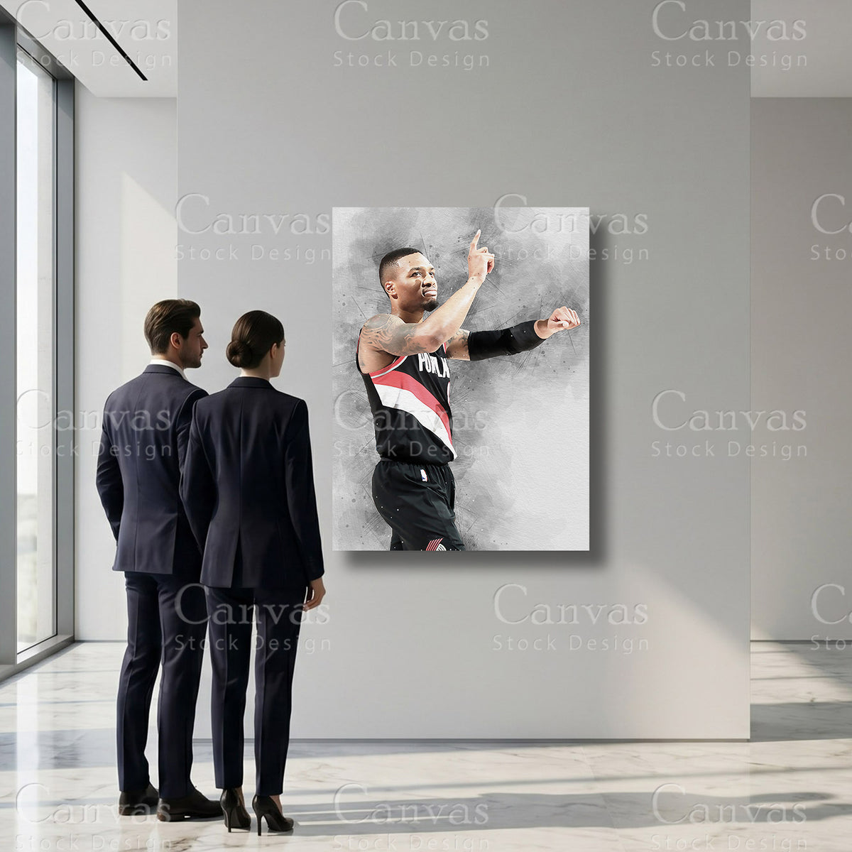Damian Lillard luxury sports canvas