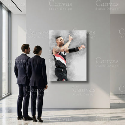Damian Lillard luxury sports canvas