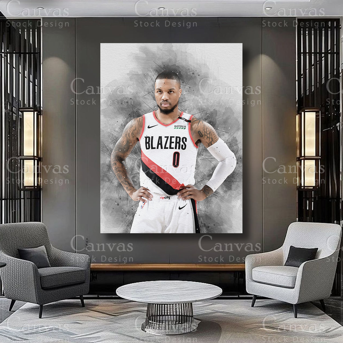 Damian Lillard premium sports decor
