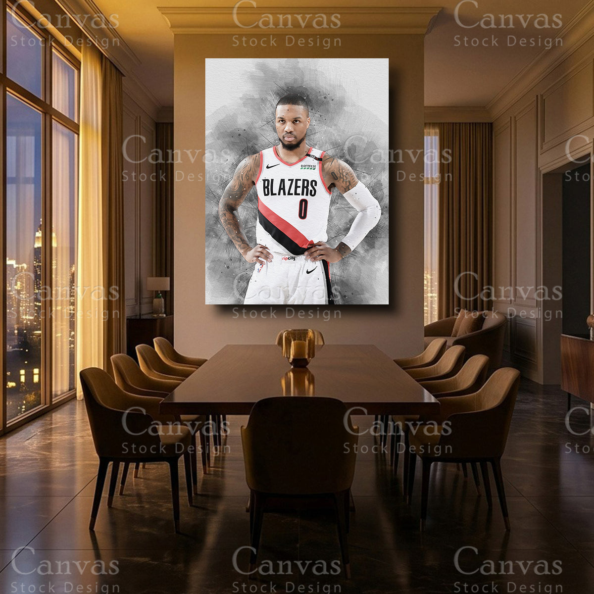Damian Lillard framed wall artwork