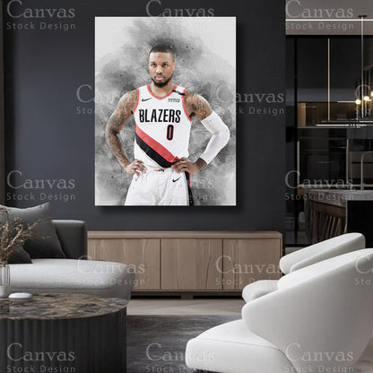 Damian Lillard athlete wall art