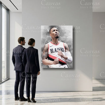Damian Lillard basketball wall decor