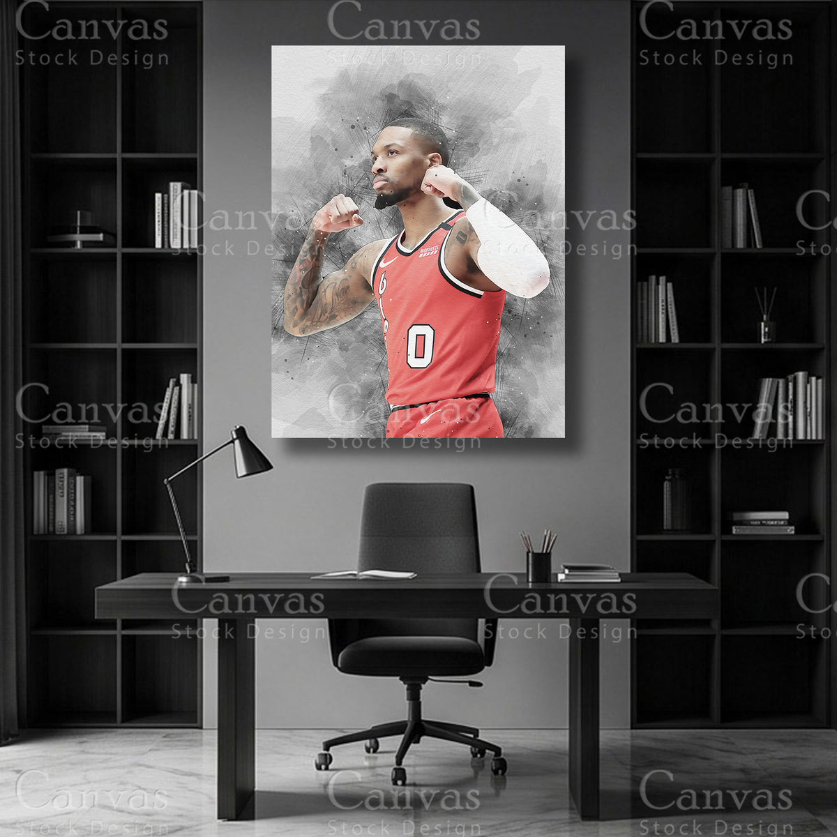 Damian Lillard NBA wall decor