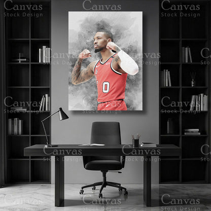 Damian Lillard NBA wall decor