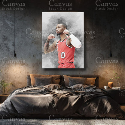 Damian Lillard premium canvas wall decor