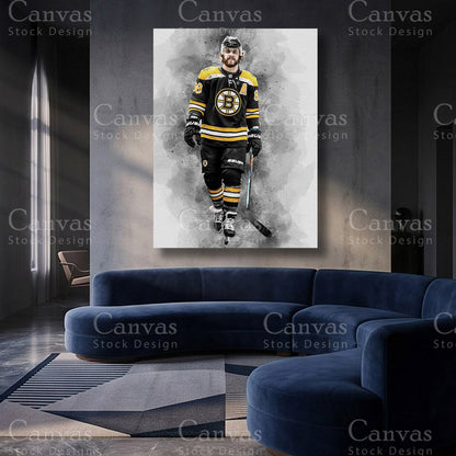 David Pastrnak Hockey Canvas Artwork