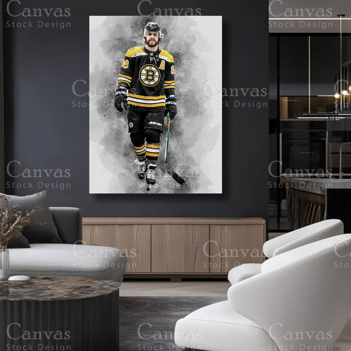 David Pastrnak Canvas Art for Refined Interiors