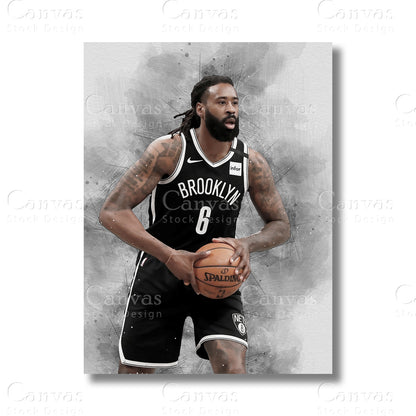DeAndre Jordan canvas wall art