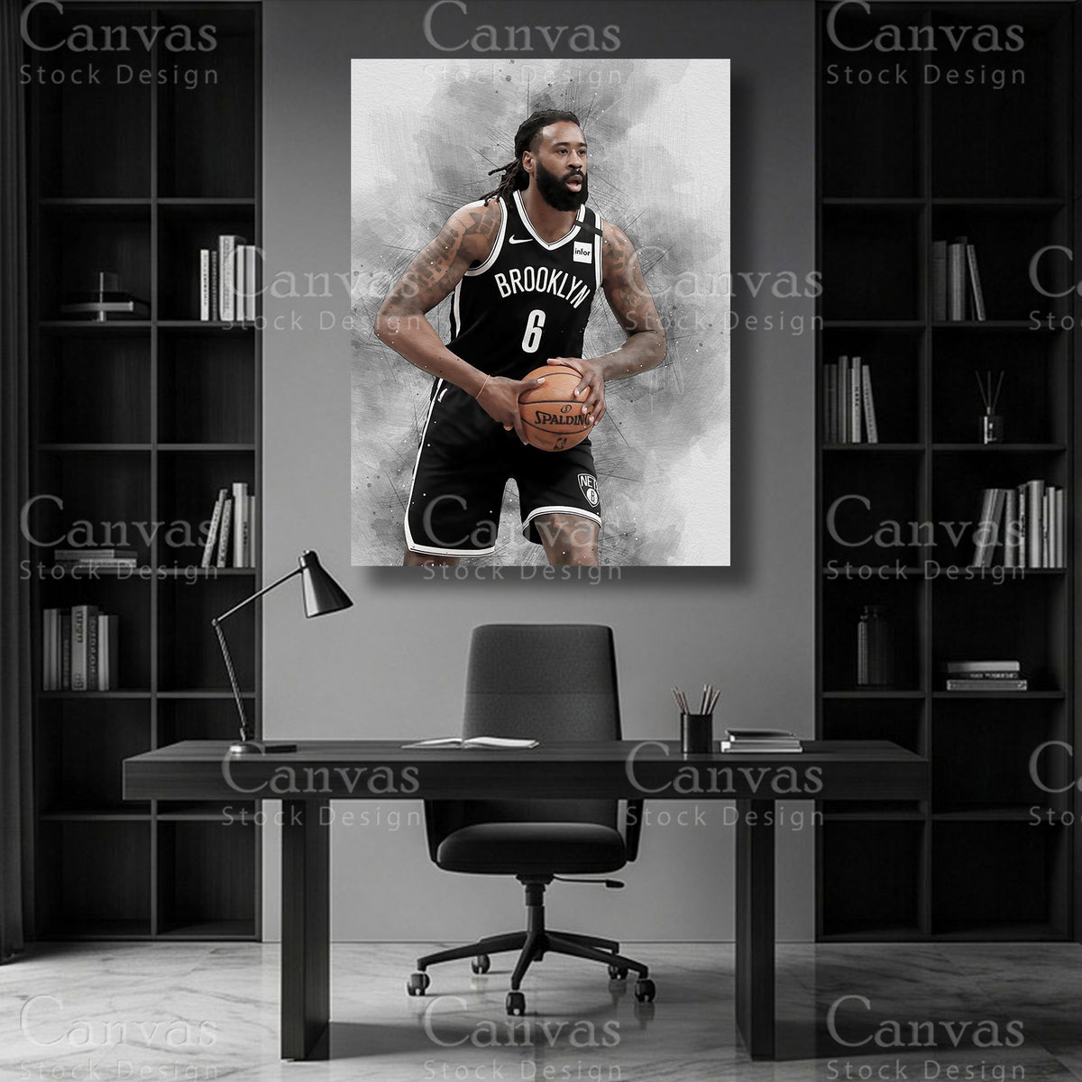 DeAndre Jordan NBA canvas art