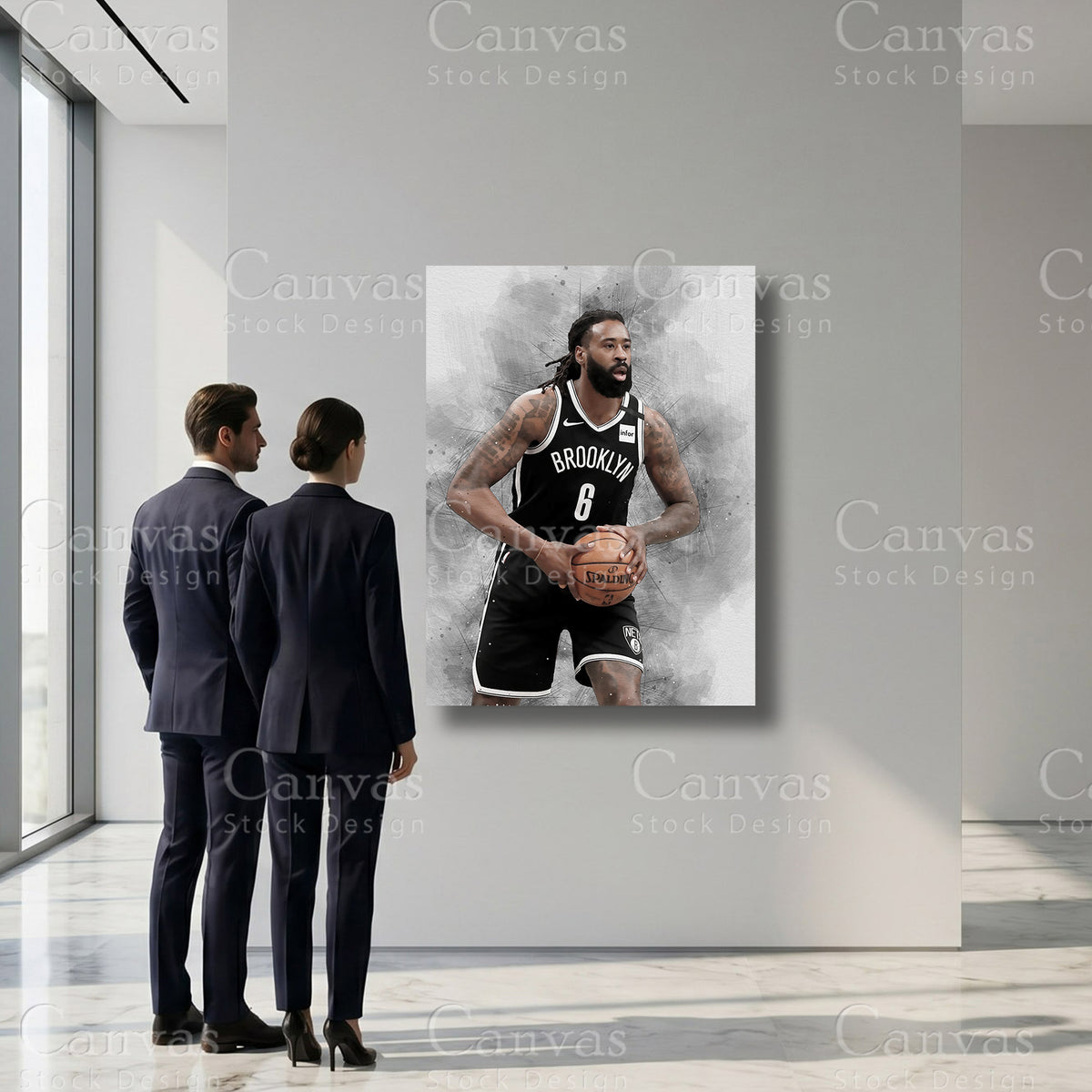 DeAndre Jordan basketball wall decor