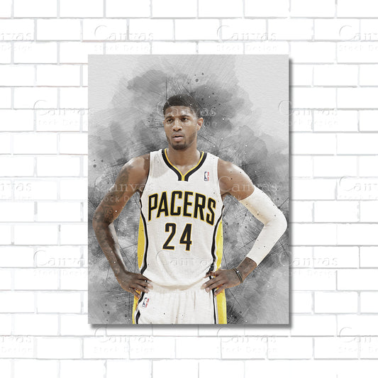 DeMarcus Cousins NBA basketball canvas wall art – dominant big man poster for sports room or man cave