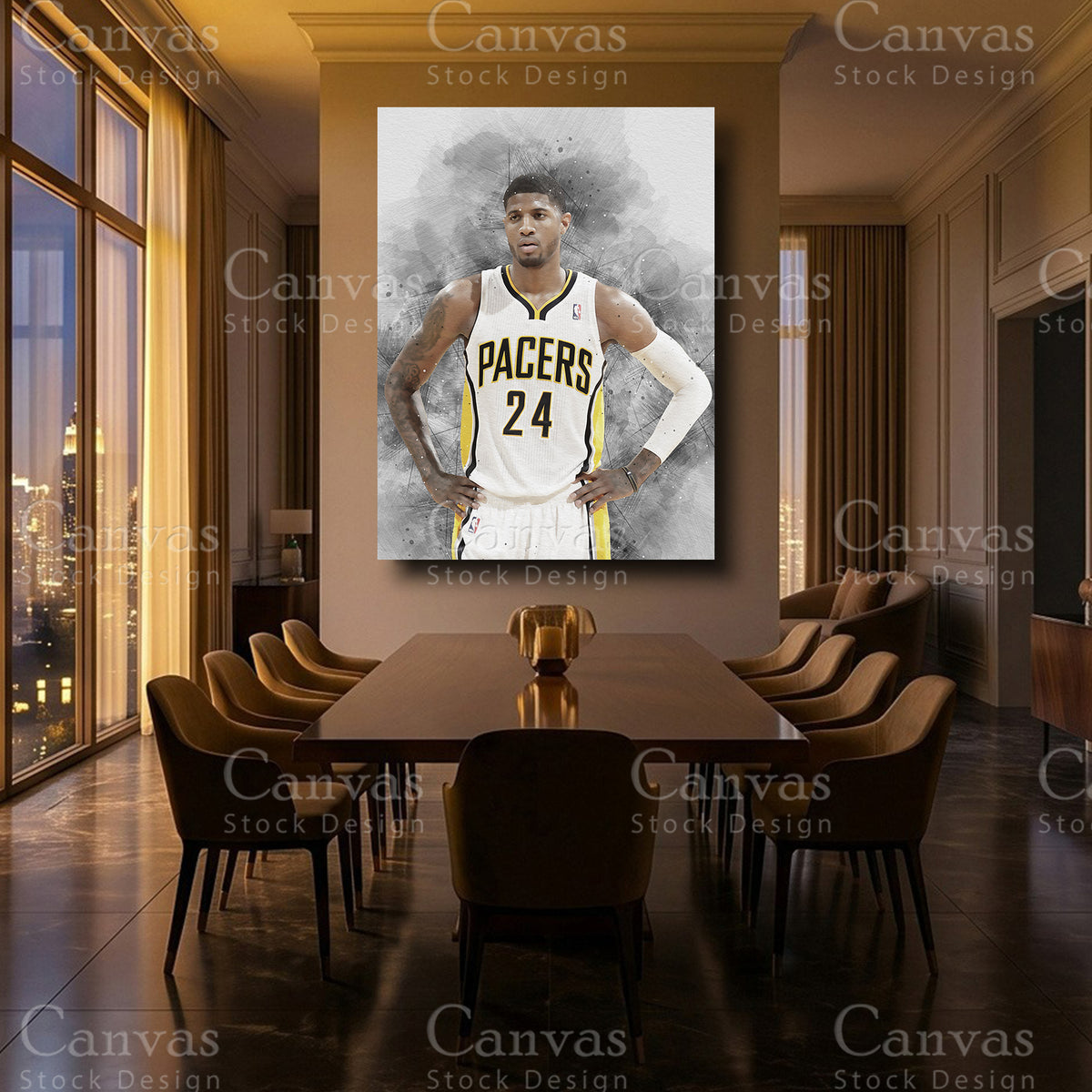 DeMarcus Cousins framed canvas artwork