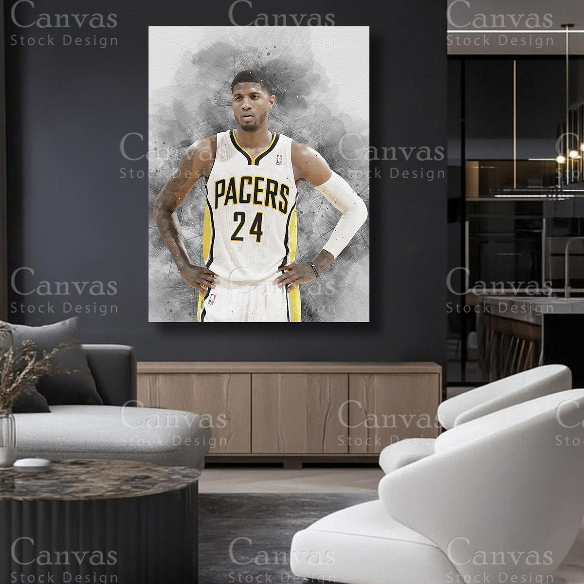 DeMarcus Cousins basketball player wall art