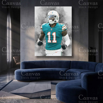 DeVante Parker inspired wide receiver canvas print