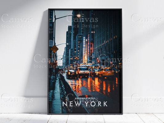 'New York City View Poster Digital